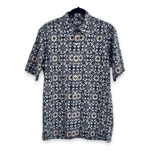Vintage ONO Shirt Liberty House Floral Medallion Aloha 100% Cotton Hawaiian